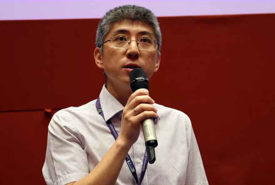 Ting Sun speaking at the 16th UCL Risk and Disaster Reduction annual conference, June 2026